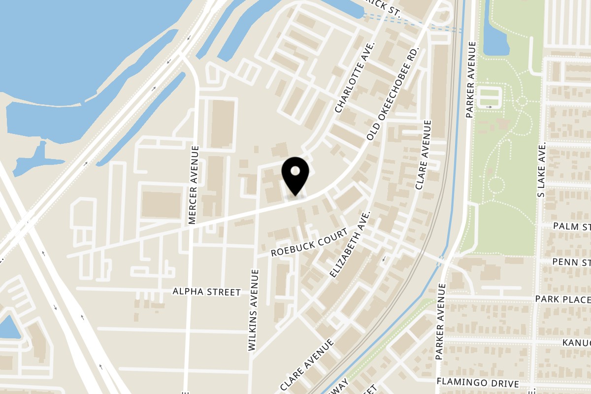 Map showing the location of Goshen45-10 on 1211 Old Okeechobee Rd in West Palm Beach